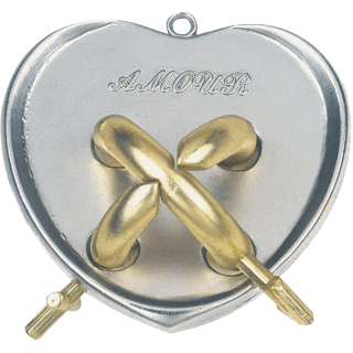 Hanayama Amour -- Cast Metal Puzzle - Click Image to Close